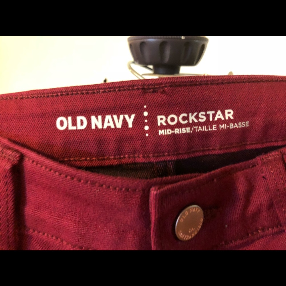 Rockstar Skinny Jeans In Raspberry Size 6 - Picture 3 of 4